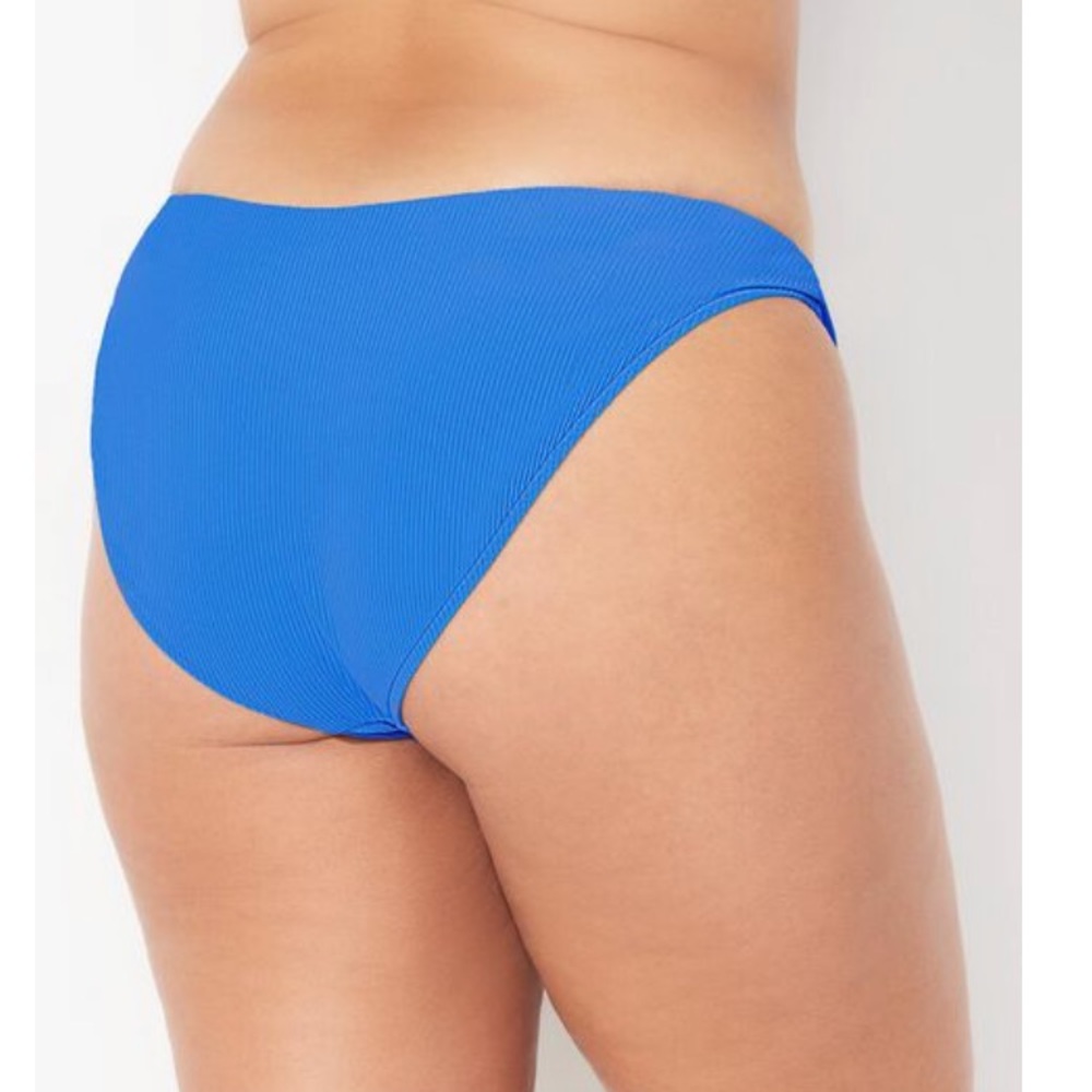 The Camille Ribbed Moderate Coverage Bikini Bottom - Picture 3 of 5